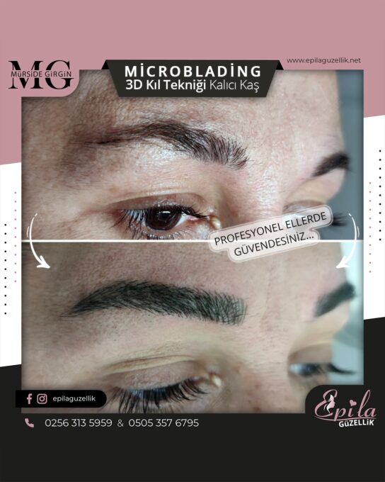 Nazilli - Microblading 3D Kıl Tekniği Kalıcı Kaş Kontürü