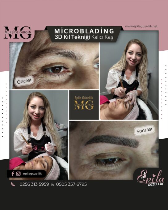 Nazilli - Microblading 3D Kıl Tekniği Kalıcı Kaş Kontürü