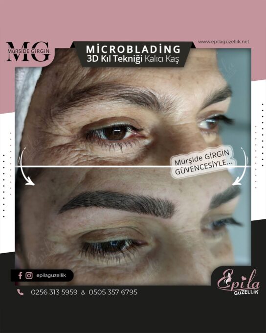 Nazilli - Microblading 3D Kıl Tekniği Kalıcı Kaş Kontürü