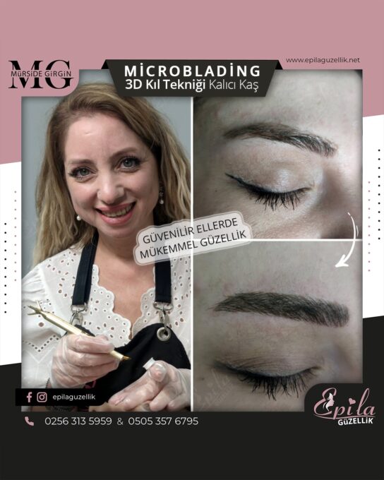 Nazilli - Microblading 3D Kıl Tekniği Kalıcı Kaş Kontürü