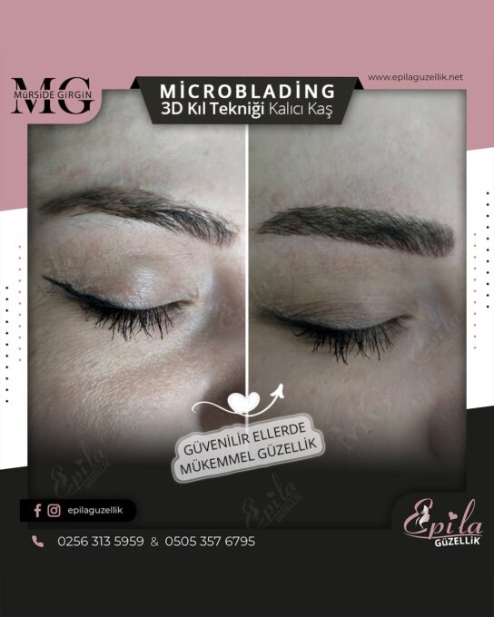 Nazilli - Microblading 3D Kıl Tekniği Kalıcı Kaş Kontürü