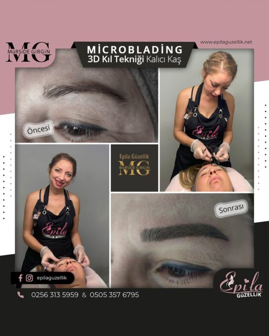 Nazilli - Microblading 3D Kıl Tekniği Kalıcı Kaş Kontürü