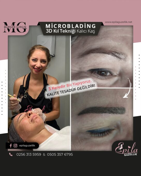 Nazilli - Microblading 3D Kıl Tekniği Kalıcı Kaş Kontürü