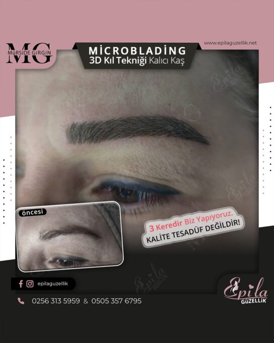 Nazilli - Microblading 3D Kıl Tekniği Kalıcı Kaş Kontürü