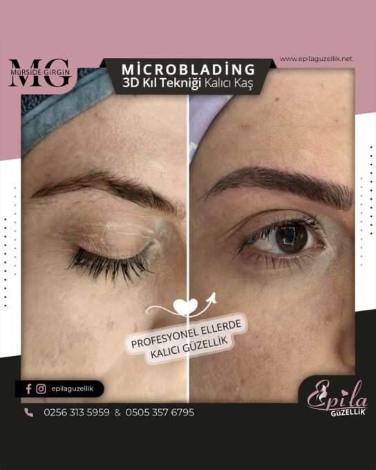 Nazilli - Microblading 3D Kıl Tekniği Kalıcı Kaş Kontürü