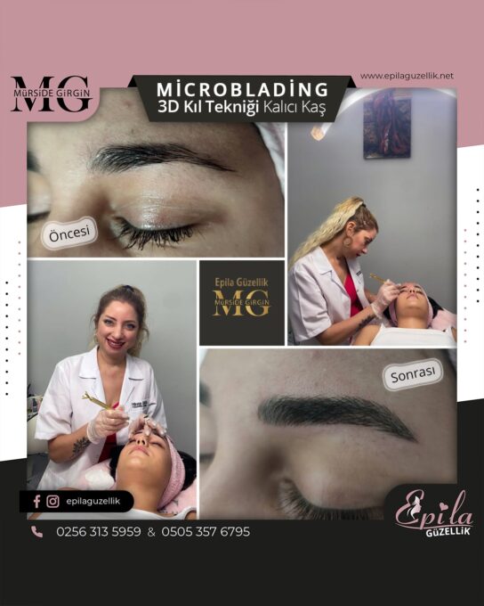 Nazilli - Microblading 3D Kıl Tekniği Kalıcı Kaş Kontürü