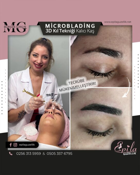 Nazilli - Microblading 3D Kıl Tekniği Kalıcı Kaş Kontürü