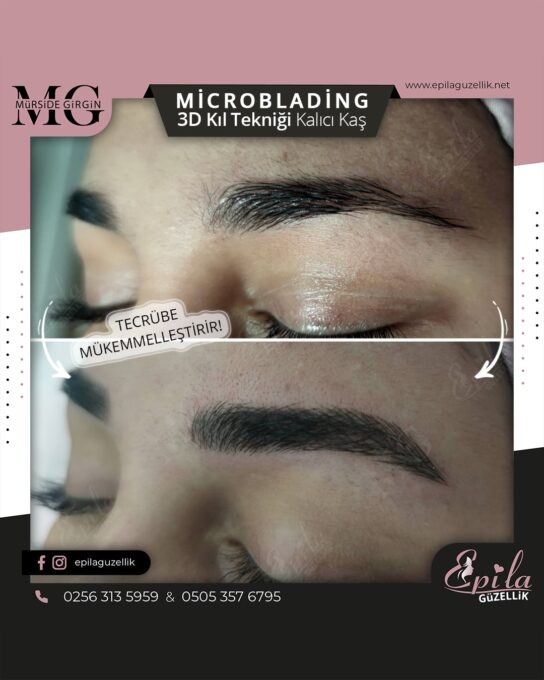 Nazilli - Microblading 3D Kıl Tekniği Kalıcı Kaş Kontürü