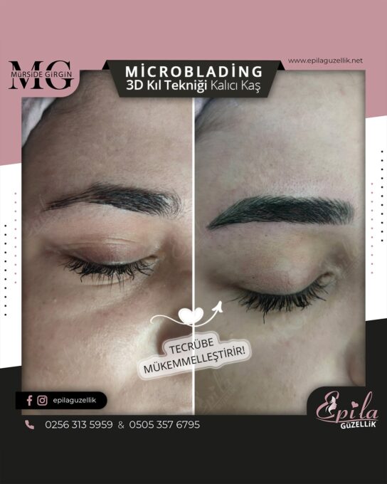 Nazilli - Microblading 3D Kıl Tekniği Kalıcı Kaş Kontürü