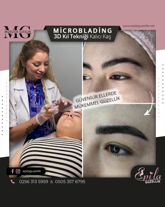 Nazilli - Microblading 3D Kıl Tekniği Kalıcı Kaş Kontürü