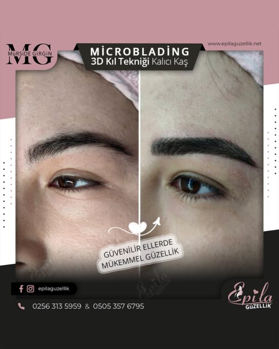 Nazilli - Microblading 3D Kıl Tekniği Kalıcı Kaş Kontürü