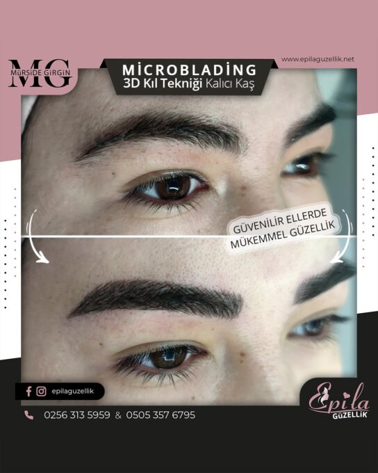 Nazilli - Microblading 3D Kıl Tekniği Kalıcı Kaş Kontürü