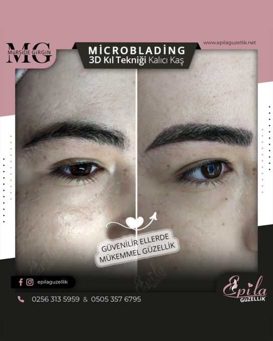 Nazilli - Microblading 3D Kıl Tekniği Kalıcı Kaş Kontürü