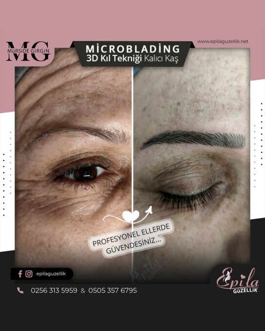 Nazilli - Microblading 3D Kıl Tekniği Kalıcı Kaş Kontürü