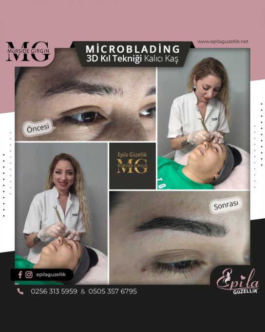 Nazilli - Microblading 3D Kıl Tekniği Kalıcı Kaş Kontürü