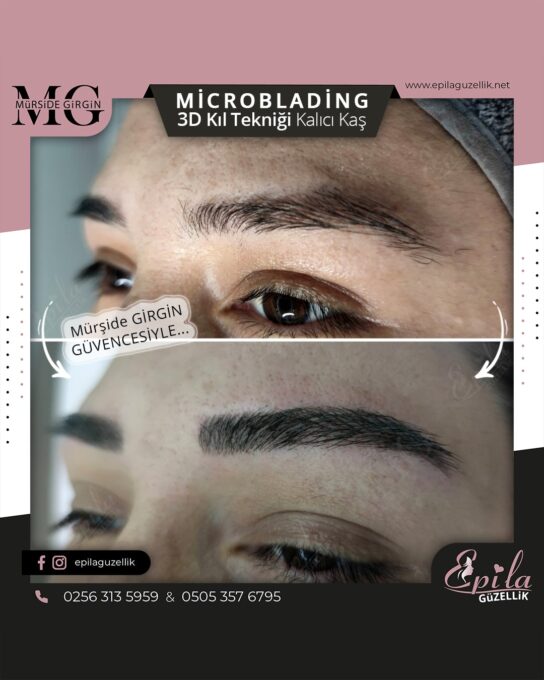 Nazilli - Microblading 3D Kıl Tekniği Kalıcı Kaş Kontürü