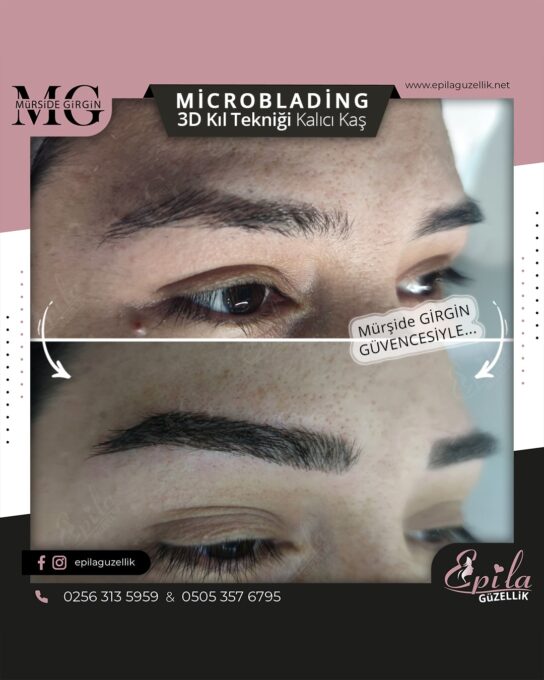 Nazilli - Microblading 3D Kıl Tekniği Kalıcı Kaş Kontürü