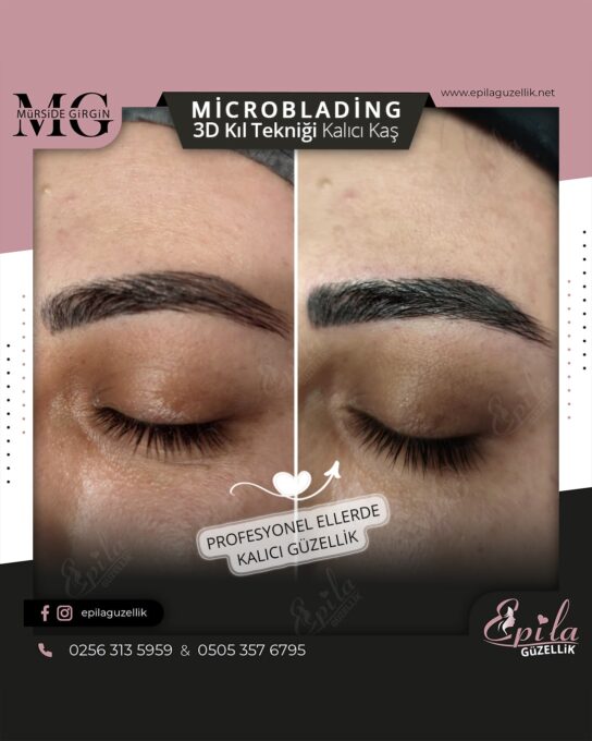 Nazilli - Microblading 3D Kıl Tekniği Kalıcı Kaş Kontürü