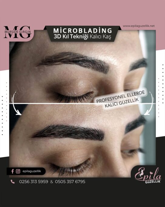 Nazilli - Microblading 3D Kıl Tekniği Kalıcı Kaş Kontürü