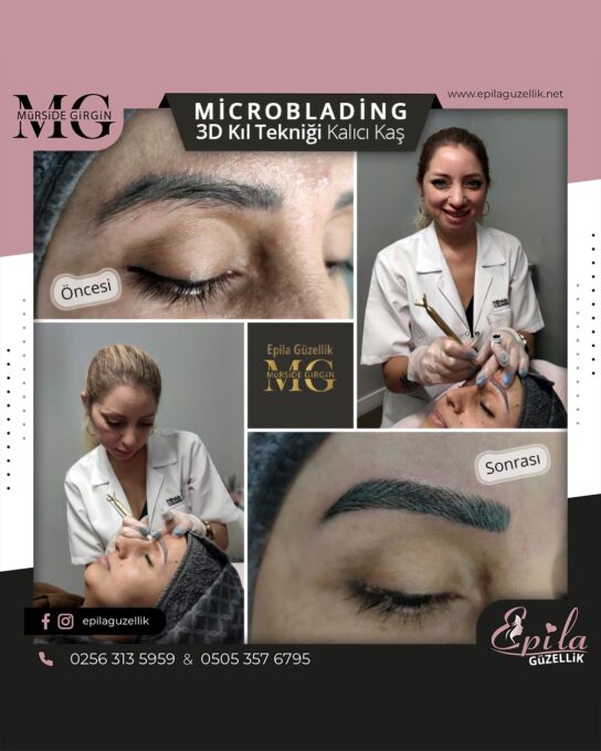 Nazilli - Microblading 3D Kıl Tekniği Kalıcı Kaş Kontürü