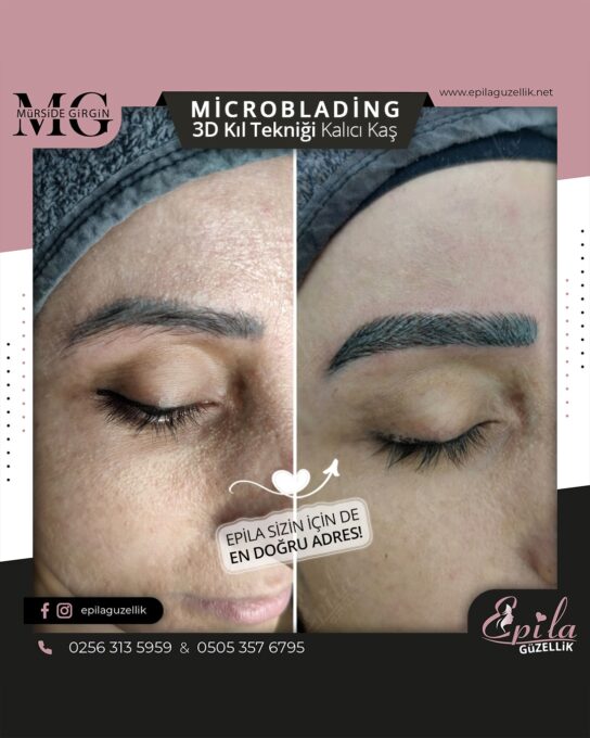 Nazilli - Microblading 3D Kıl Tekniği Kalıcı Kaş Kontürü