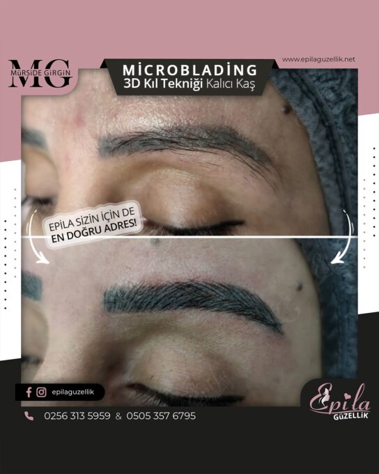 Nazilli - Microblading 3D Kıl Tekniği Kalıcı Kaş Kontürü