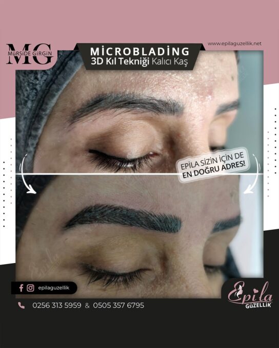 Nazilli - Microblading 3D Kıl Tekniği Kalıcı Kaş Kontürü