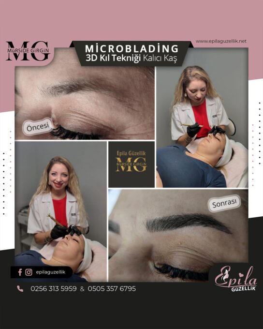 Nazilli - Microblading 3D Kıl Tekniği Kalıcı Kaş Kontürü