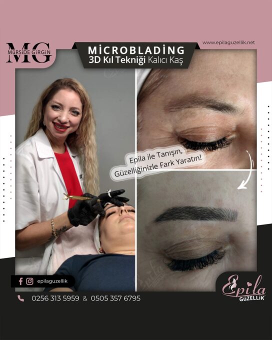 Nazilli - Microblading 3D Kıl Tekniği Kalıcı Kaş Kontürü