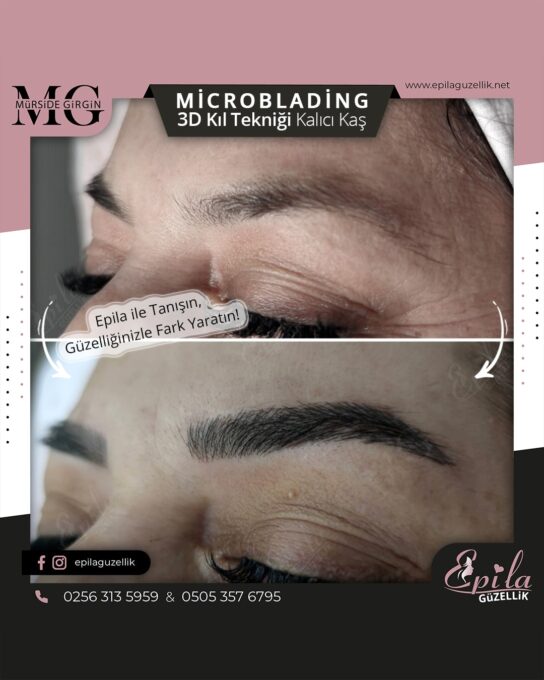 Nazilli - Microblading 3D Kıl Tekniği Kalıcı Kaş Kontürü