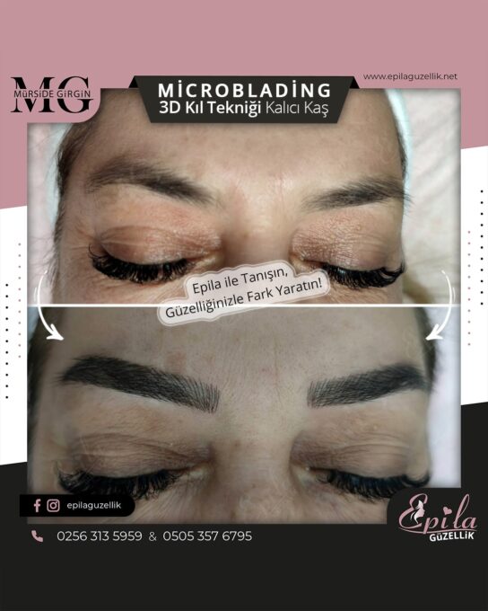 Nazilli - Microblading 3D Kıl Tekniği Kalıcı Kaş Kontürü