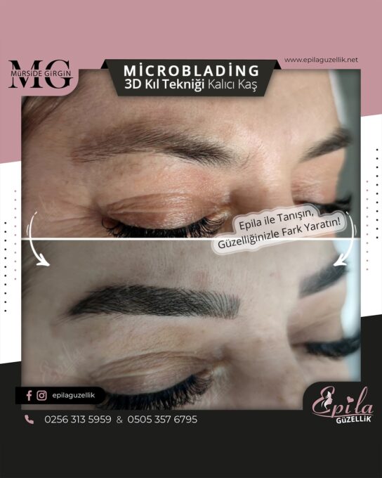 Nazilli - Microblading 3D Kıl Tekniği Kalıcı Kaş Kontürü