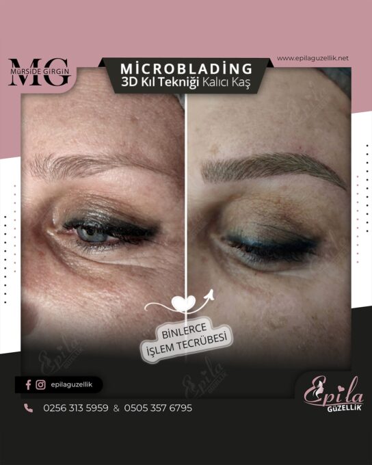 Nazilli - Microblading 3D Kıl Tekniği Kalıcı Kaş Kontürü