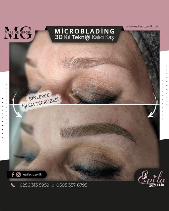 Nazilli - Microblading 3D Kıl Tekniği Kalıcı Kaş Kontürü