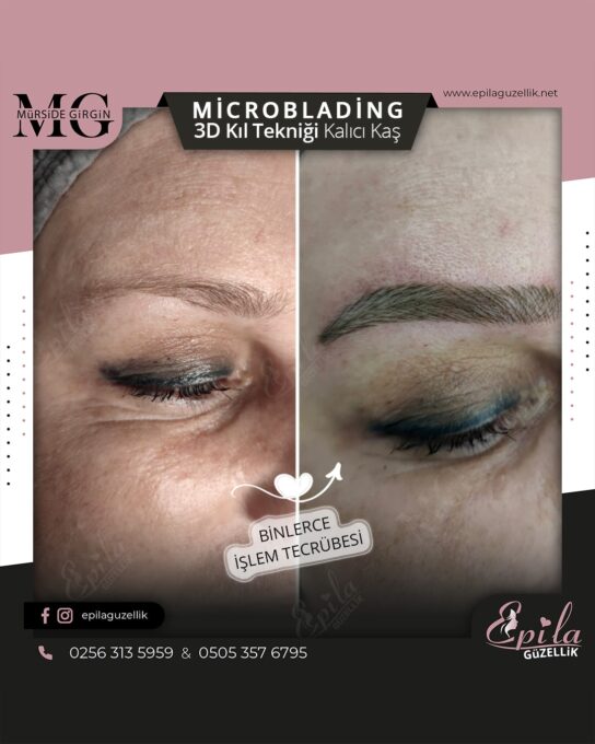 Nazilli - Microblading 3D Kıl Tekniği Kalıcı Kaş Kontürü