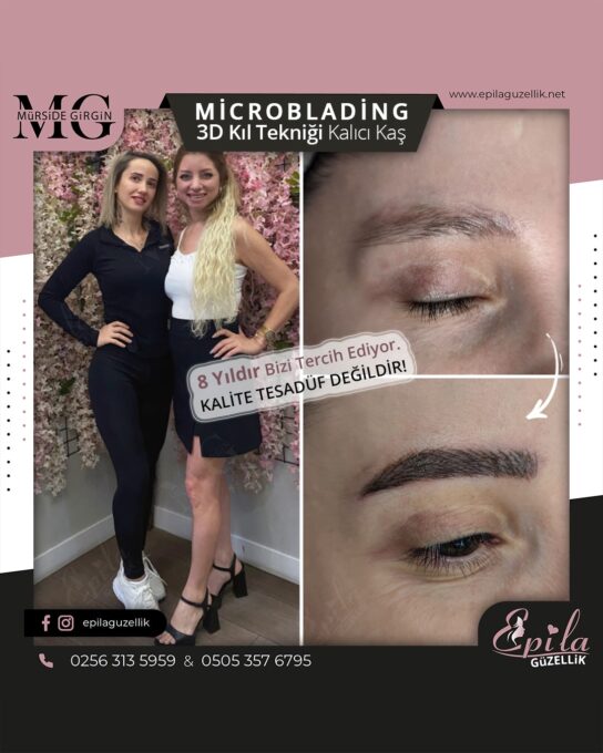 Nazilli - Microblading 3D Kıl Tekniği Kalıcı Kaş Kontürü