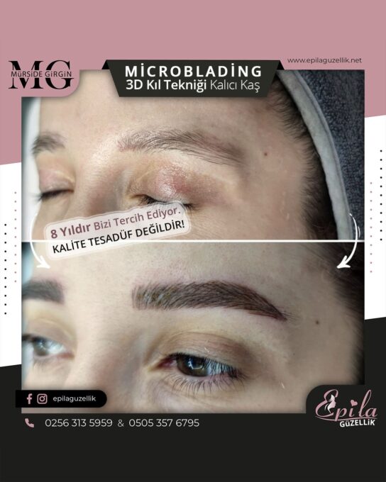 Nazilli - Microblading 3D Kıl Tekniği Kalıcı Kaş Kontürü