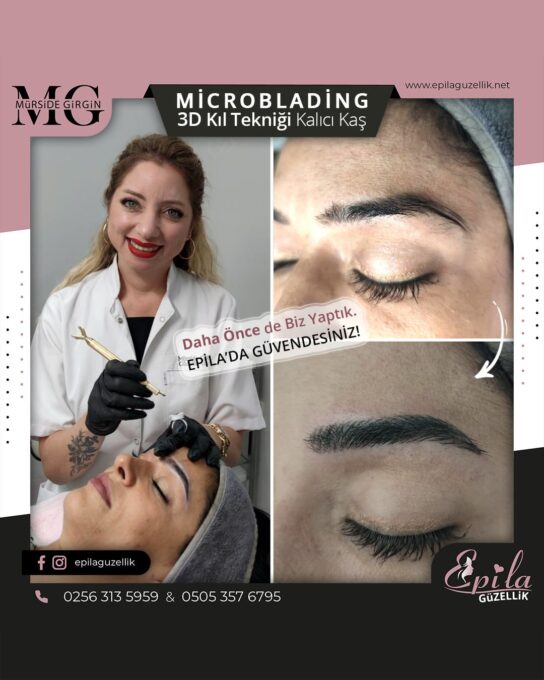 Nazilli - Microblading 3D Kıl Tekniği Kalıcı Kaş Kontürü