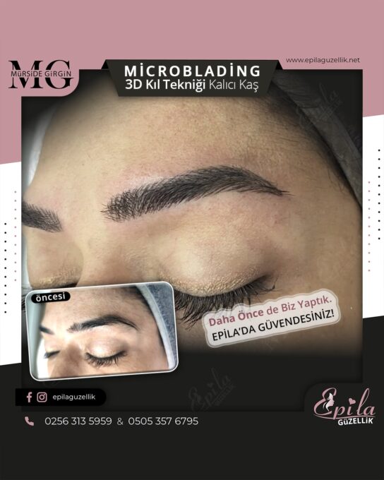 Nazilli - Microblading 3D Kıl Tekniği Kalıcı Kaş Kontürü