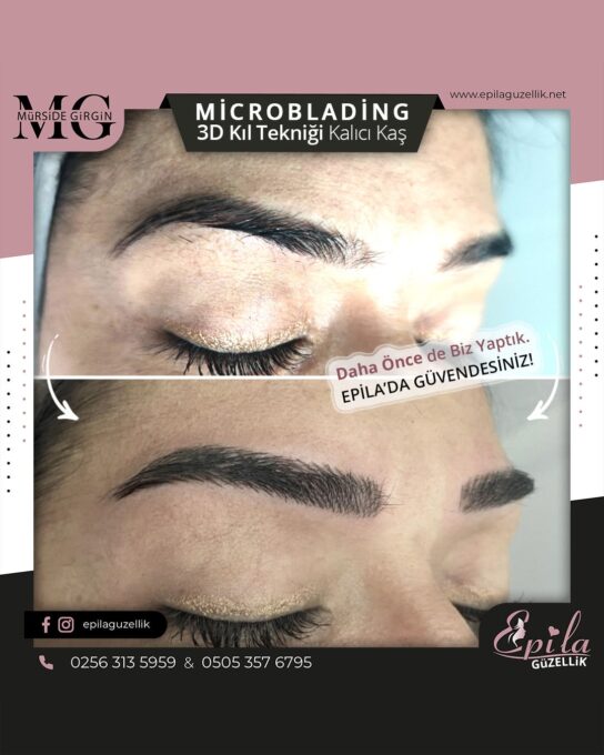 Nazilli - Microblading 3D Kıl Tekniği Kalıcı Kaş Kontürü