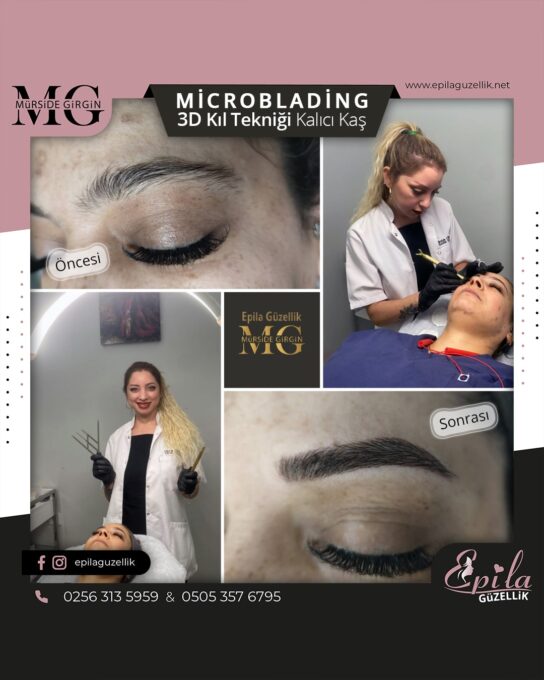 Nazilli - Microblading 3D Kıl Tekniği Kalıcı Kaş Kontürü