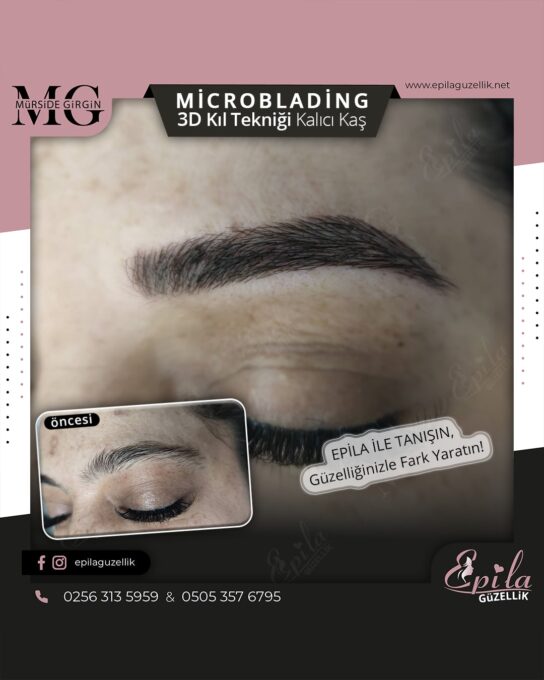 Nazilli - Microblading 3D Kıl Tekniği Kalıcı Kaş Kontürü