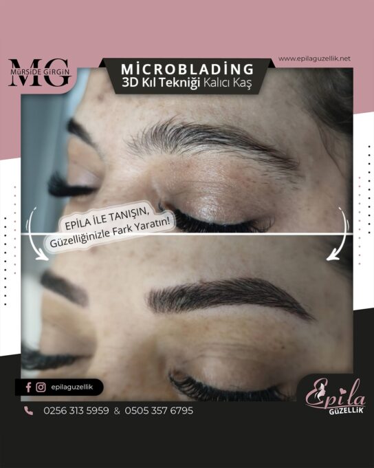 Nazilli - Microblading 3D Kıl Tekniği Kalıcı Kaş Kontürü