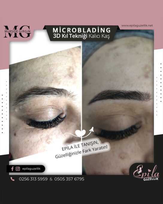 Nazilli - Microblading 3D Kıl Tekniği Kalıcı Kaş Kontürü