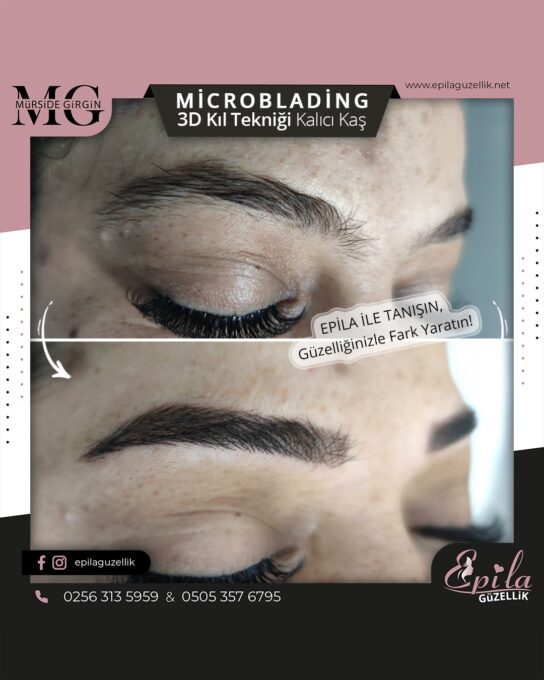 Nazilli - Microblading 3D Kıl Tekniği Kalıcı Kaş Kontürü