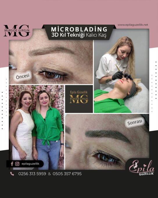 Nazilli - Microblading 3D Kıl Tekniği Kalıcı Kaş Kontürü