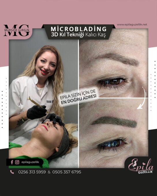 Nazilli - Microblading 3D Kıl Tekniği Kalıcı Kaş Kontürü