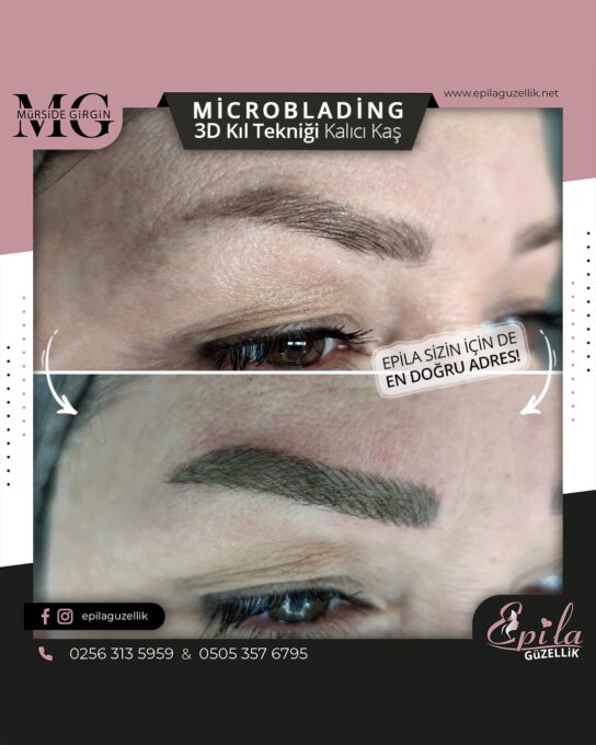 Nazilli - Microblading 3D Kıl Tekniği Kalıcı Kaş Kontürü