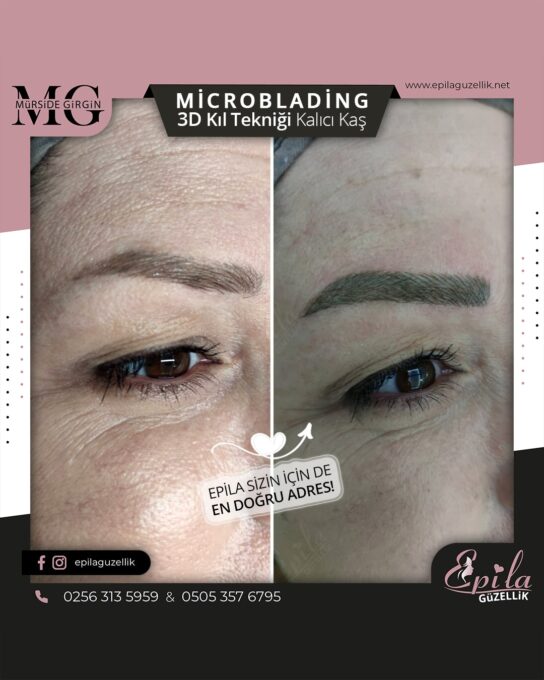 Nazilli - Microblading 3D Kıl Tekniği Kalıcı Kaş Kontürü