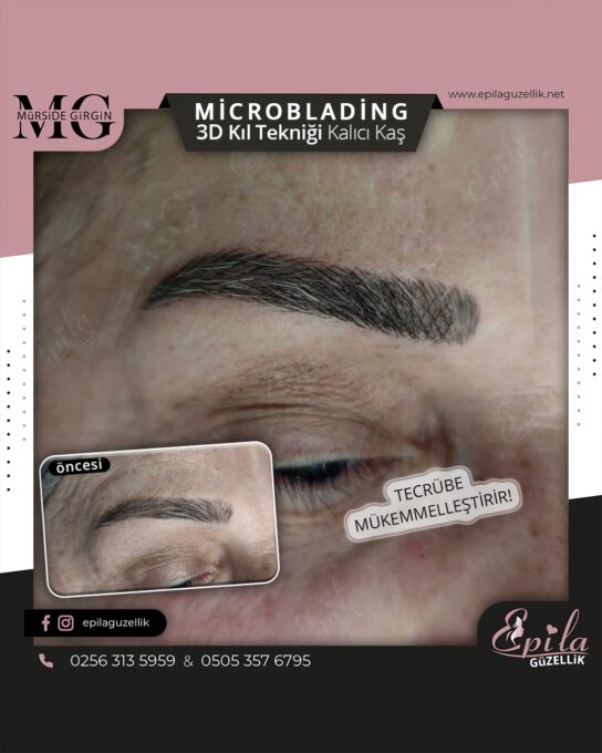 Nazilli - Microblading 3D Kıl Tekniği Kalıcı Kaş Kontürü